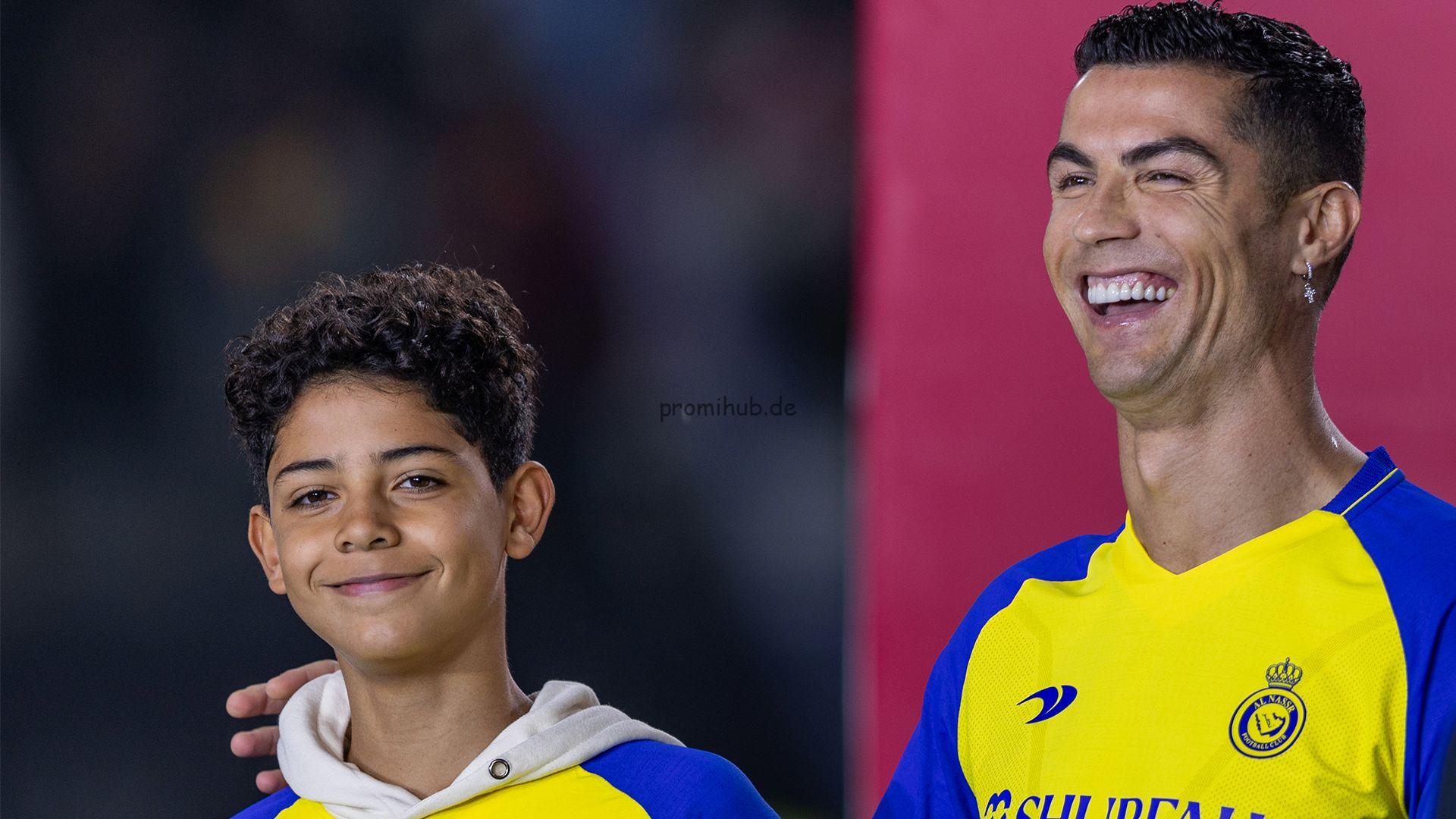 Cristiano Ronaldo Jr. mit Cristiano Ronaldo