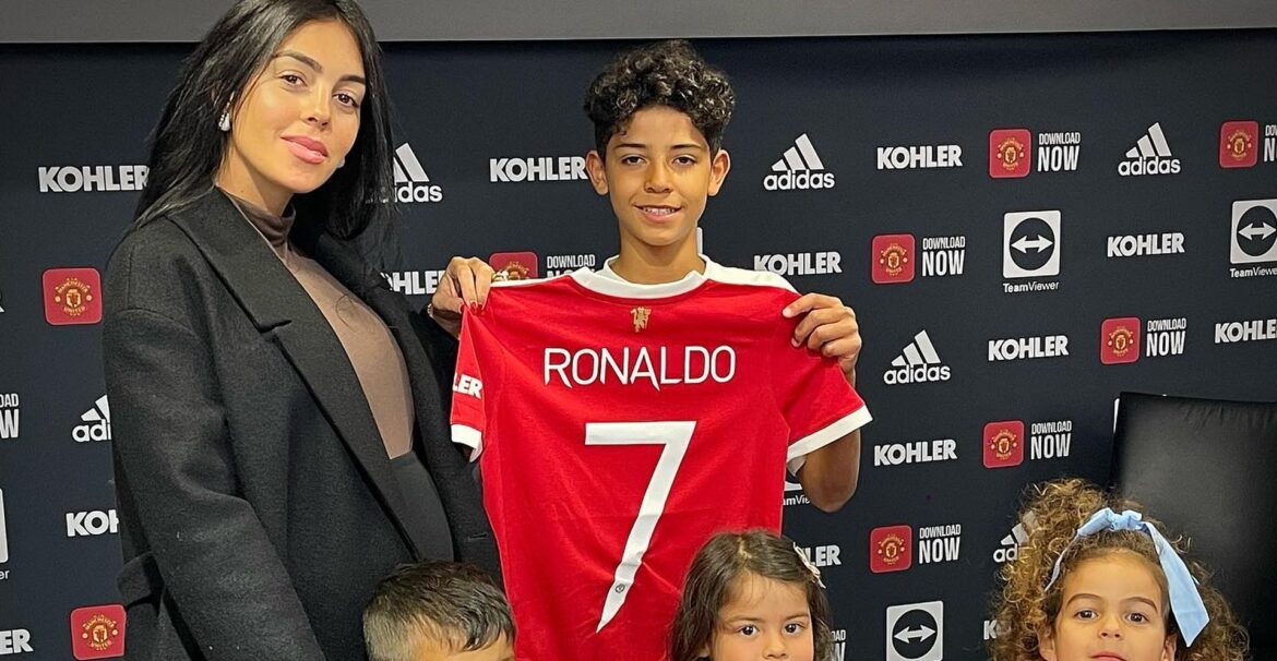 Cristiano Ronaldo Jr. mit Georgina Rodriguez