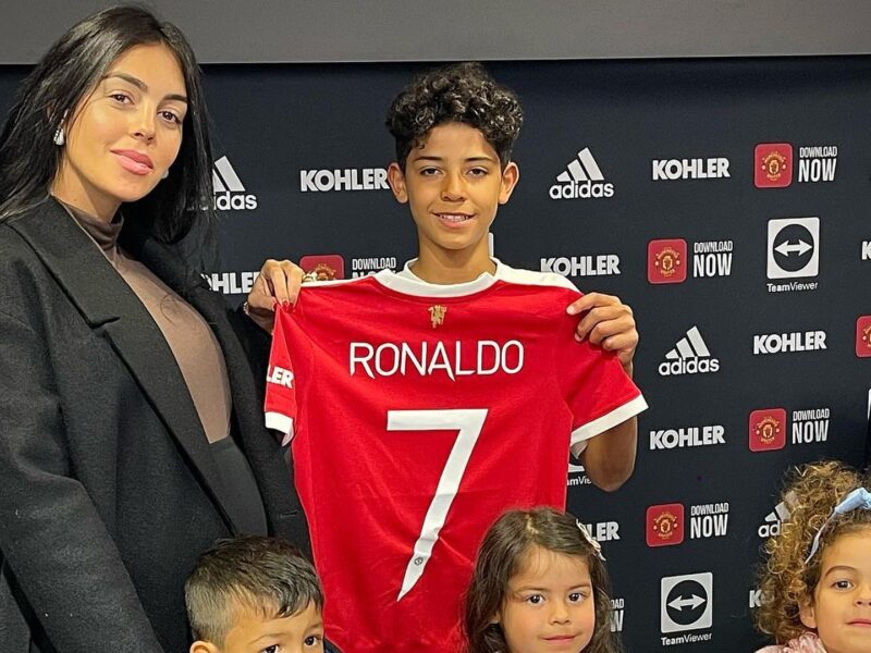 Cristiano Ronaldo Jr. mit Georgina Rodriguez